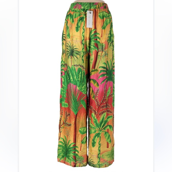 NWOT Rachel Zoe Wide Leg Silk Print Pants | Size small - Picture 2 of 10